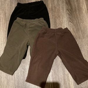 6-12m Fleece Pants 3-pack Unisex Carter’s